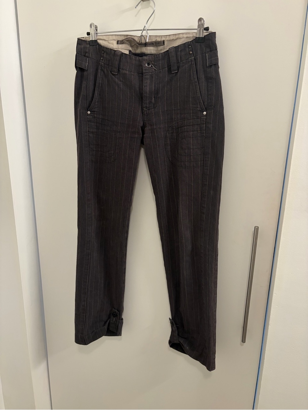 G-Star Pinstripe Brown Trousers